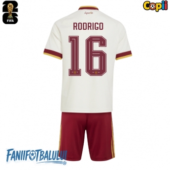 Spania Rodri Hernandez #16 Echipament de Fotbal Replică Mondial 2026 Copii Deplasare (+ Șorturi)